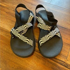 Chaco Black and White Sandals